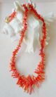 Art Deco Korallen Kette Collier Halskette Astkoralle Lachsfarben 45 Cm Ketten Bild 6