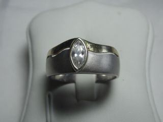 Art_deco 925er Silber 333er Gold Ring Bergkristall Design Bild