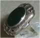 Toller Jugendstil - Ring 835er Silber,  Mit Malachit Gr.  58,  Ø 18,  5 Mm (64) Ringe Bild 2