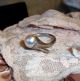 Vintage Design Ring,  Echte Weiße Perle,  Sterling 925 Silber,  18mm Ringe Bild 1