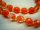 Lange Perlenkette Orange 2 - Farbige Perlen - - Glaskette Top Mit Schliff - Ketten Bild 2