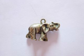 Edler Seltener Alter/antiker Anhänger Silber Figürlich Charivari Elefantvariante Bild