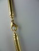Vintage 24k Vergoldet Schöne Antike Halskette - Schlangenkette - Schmuck nach Epochen Bild 5