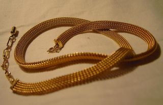Erbstück: Vintage Elegantes Halsband / Collier Vergoldet - Edel Bild
