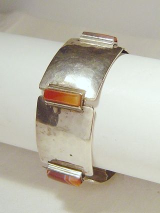 Karneol Armband,  900er Silber /handarbeit / Antikschmuck /juwelierarbeit / 38,  2g Bild