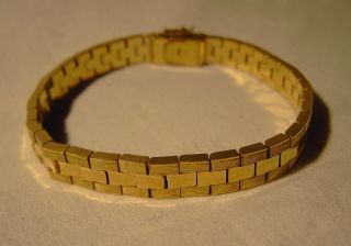 Erbstück: Schmales Elegantes Schweres Armband Vergoldet - Edel Bild