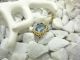 14kt Gelbgold Jugendstil Anhänger Blautopas - Altschliff Diamant & Perle 1920 Schmuck & Accessoires Bild 2