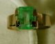 Schöner Ring Mit Echtem Kolumbischen Smaragd (emerald) 1,  85 Ct.  In 585 Gelbgold Ringe Bild 2