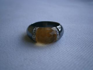 Herrlicher Ring Mit Citrin An 585er Gelbgold Fassung.  Rg: 56 - 17,  8 Mm Bild
