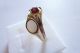 Sehr Exclusiver Prachtvoller Jugendstil Art Nouveau Ring Gold 250 Granat Opal Ringe Bild 2