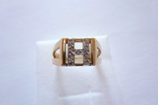 Prachtvoller Sehr Exclusiver Ring Gold 585 Mit Brillanten Buchstabe H Bild