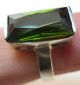 Moderner Ring Aus 925er Silber Mit Grünem Peridot - Ringgröße 54 (17,  2 Mm) Ringe Bild 3