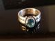 Silberring Mit Aquamarin Goldschmiedearbeit Sterling Ring Edelstein Unikat 19mm Ringe Bild 6