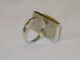 Bernstein Butterscotch Ring Silber 925 Art Deco Prunkring Xxl Antik Raritä Amber Schmuck nach Epochen Bild 6