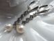 Romantische Alte 835 Silber Ohrringe Mit Markasit Und Perle - Silberohrringe Schmuck & Accessoires Bild 1
