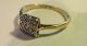 Ring Platin Gold Victorianischer Verlobungsring Art Deco 9 Diamanten,  18 Kt Schmuck nach Epochen Bild 4