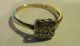 Ring Platin Gold Victorianischer Verlobungsring Art Deco 9 Diamanten,  18 Kt Schmuck nach Epochen Bild 6