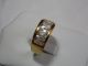 Art_deco 925er Silber /vergoldeter Ring 4x Bergkristalle Design Schmuck nach Epochen Bild 3