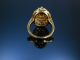 Grosser Ring Granat Naturperlen Gold 375 Perlenring London Um 1971 Granatring Ringe Bild 2