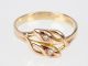 Jugendstil 585 Rot Gold Alt Schliff Diamant Schlangen Ring,  Antik,  Unikat Ringe Bild 1