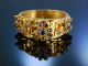 Antiker Armreif Frankreich Um 1880 Feuervergoldet Belle Epoque Massiv Schmuck nach Epochen Bild 3