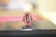 Antik Granat Ring 900 Silber Vergoldet Meisterstempel Gi Punze Marke Ringe Bild 3