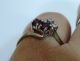 Weißgold Gold Ring 585 Er Gr 55 17,  5 Mm Mit 2 Rubinen Und 2 Diamanten Ringe Bild 3