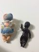 Kleine Alte Schildkröt Puppe,  Schwarze Babypuppe Puppenstube Puppenhaus Original, gefertigt vor 1970 Bild 10