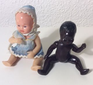 Kleine Alte Schildkröt Puppe,  Schwarze Babypuppe Puppenstube Puppenhaus Bild