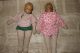 Junge Und Mädchen Puppen Mit Holz Kopf,  Wohl 50er Jahre Puppen & Zubehör Bild 1