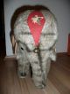 Altes Spielzeug Kuscheltier Großer Zirkus Elefant Stofftiere & Teddybären Bild 1