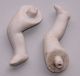 Alte Porzellan - Puppenbeine Ca.  5,  5 Cm Lang - Ungereinig Puppen & Zubehör Bild 3