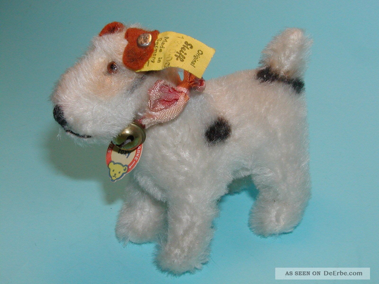 Alt Sehr Selten Steiff Hund Foxy Kfs 1310 00