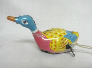 Blechspielzeug Schwimmende Ente Swimming Duck Mit Schlüssel Bild