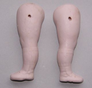 Alte Porzellan - Puppenbeine Ca.  6 Cm Lang - Ungereinig Bild