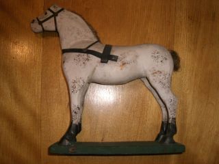Antikes Holzpferd Pferd Handgeschnitzt Von Ca.  1930 - 1940 Bild