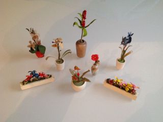 Konvolut Alte Blumentöpfe,  Puppenstube,  Puppenhaus Bild