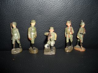 Konvolut Elastolin Lineol 5 Soldaten Schützen Figuren Sammlung 9 Bild