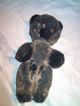 Alter,  Seltener,  Schwarzer Teddybär,  27cm Groß, Stofftiere & Teddybären Bild 1