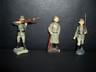 Konvolut Elastolin Lineol 3 Soldaten Schützen Figuren Sammlung 8 Bild