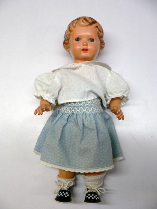 Puppe 36 Mit Blauen Glasaugen Bild
