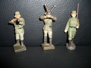 Konvolut Elastolin Lineol 3 Soldaten Schützen Schusso Figuren Sammlung 6 Bild
