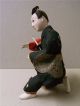 2.  Samurai Puppe F.  Hina Matsuri Fest Glasaugen Muschelkalk Japan Um 1920 Puppen & Zubehör Bild 2