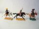 3 Western Mexikaner - Reiter - Figuren Mit Pferd Von Timpo Toys Gefertigt nach 1945 Bild 1