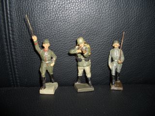 Konvolut Elastolin Lineol 3 Soldaten Schützen Schusso Figuren Sammlung 3 Bild