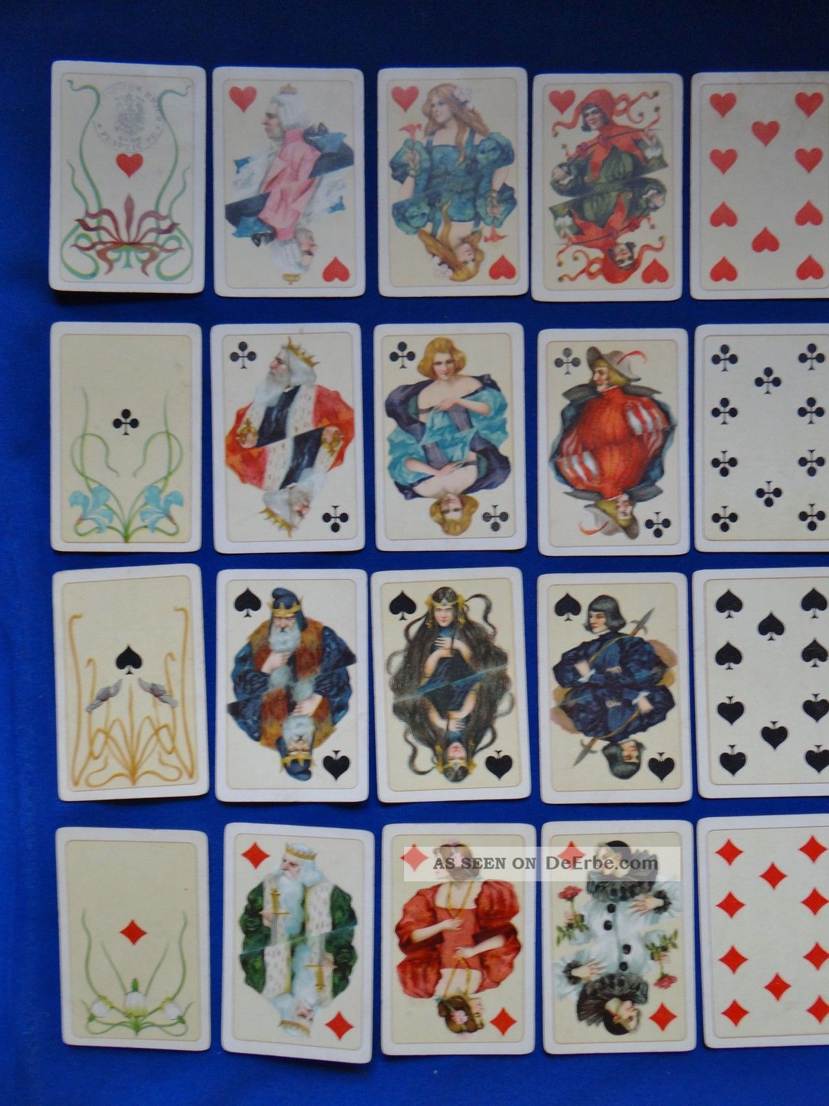 Jugendstil Spielkarten Schneider & Co Aus Altenburg Patience Nr. 263