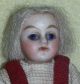 Ganz Porzellan Puppe,  Geschl.  Mund,  Glas Augen,  Originale Kleidung,  Mohair,  Antik Porzellankopfpuppen Bild 2