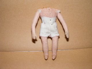 Alter Stoff - Körper - Puppe - Gr.  16 - Ersatzteil - Puppenstube - Puppenhaus Bild