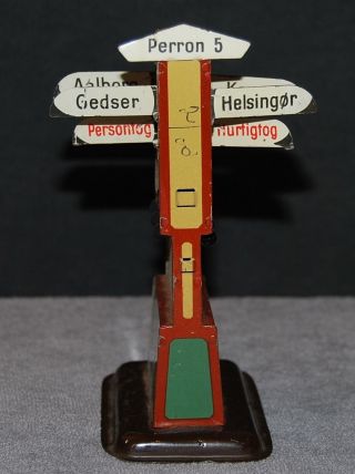 Spur0 Bing Perron 5 Anzeiger - Ständer Richtungsanzeiger; 6 Bewegl.  Schilder; 1930 Bild