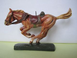 Schönes Elastolin Masse Cowboy Pferd Galoppierend,  Serie 7 Cm. Bild